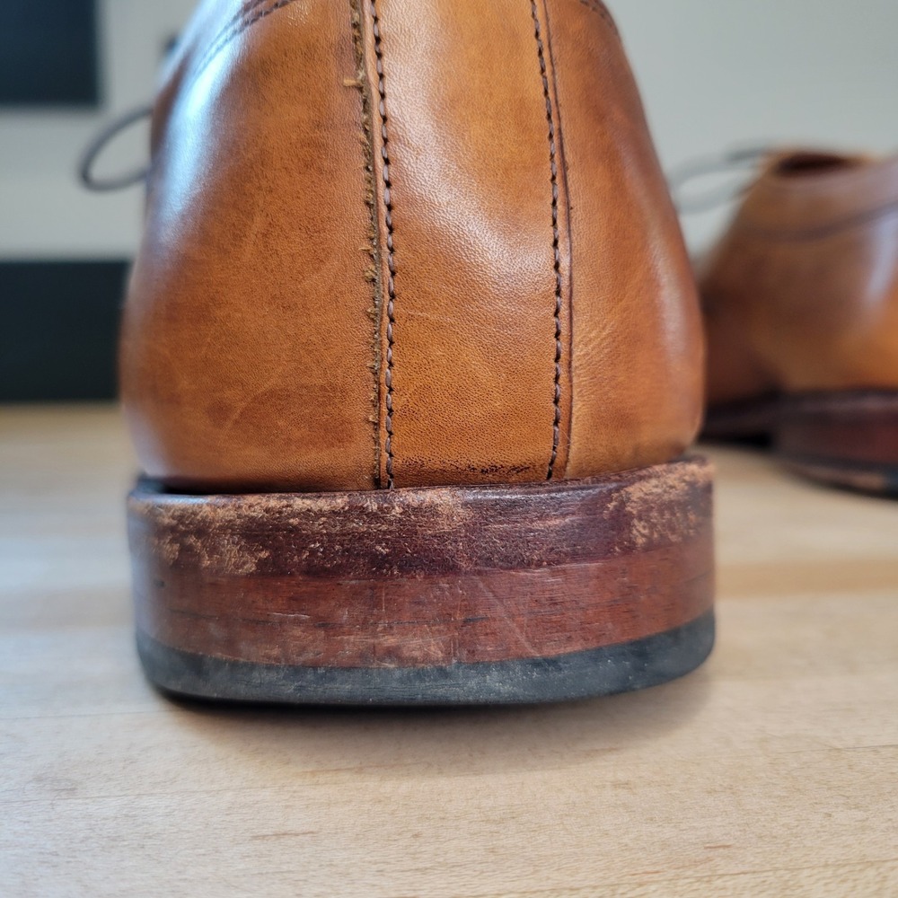 Allen Edmonds Mens Charleston Oxford Brown Leather Shoes Size 10.5 3E Wide EEE - Picture 11 of 16